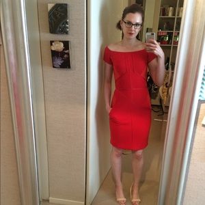 J Mendel Paris Tomato Designer Dress